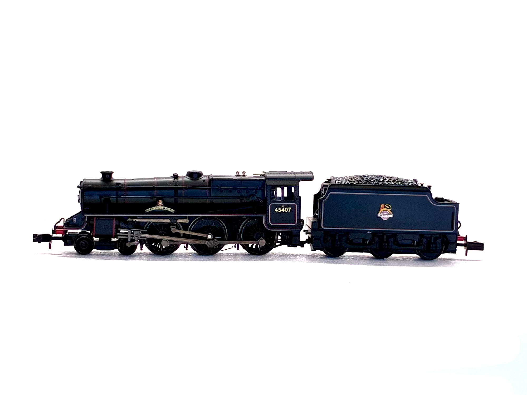 Graham Farish N gauge The Lancashire Fusilier steam locomotive side view