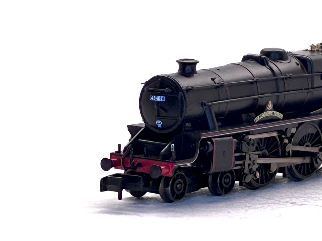 Graham Farish N gauge The Lancashire Fusilier steam locomotive close up