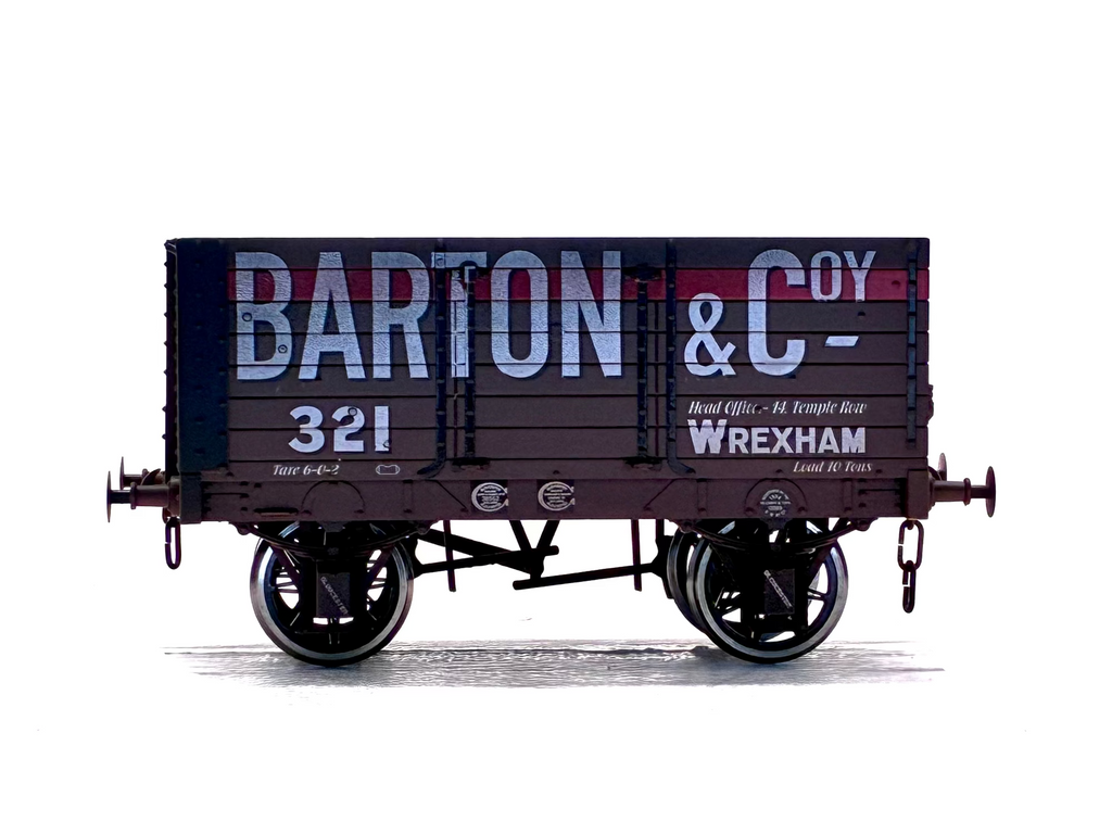 Dapol O Guage Barton and Coy, Wrexham Wagon side view
