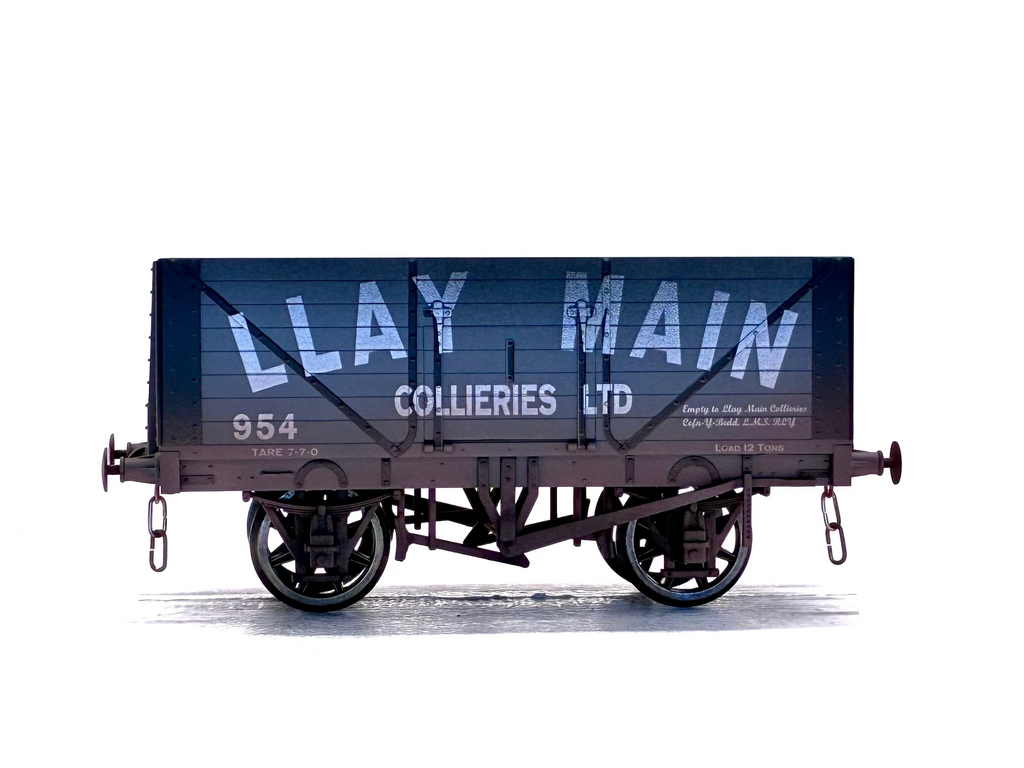 Dapol O Guage Llay Main Collieries Wagon side view