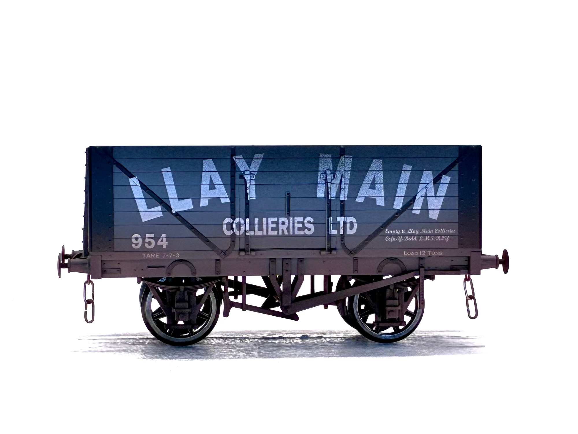 Dapol O Guage Llay Main Collieries Wagon side view