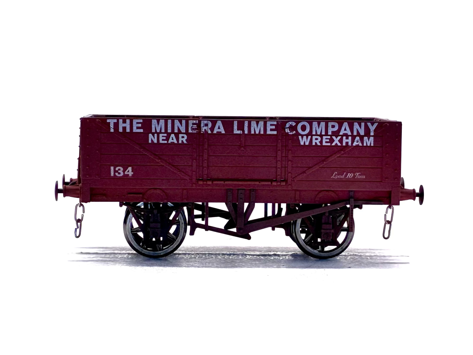 Dapol O Guage Wagon Minera Lime Company, Wrexham Weathered side view