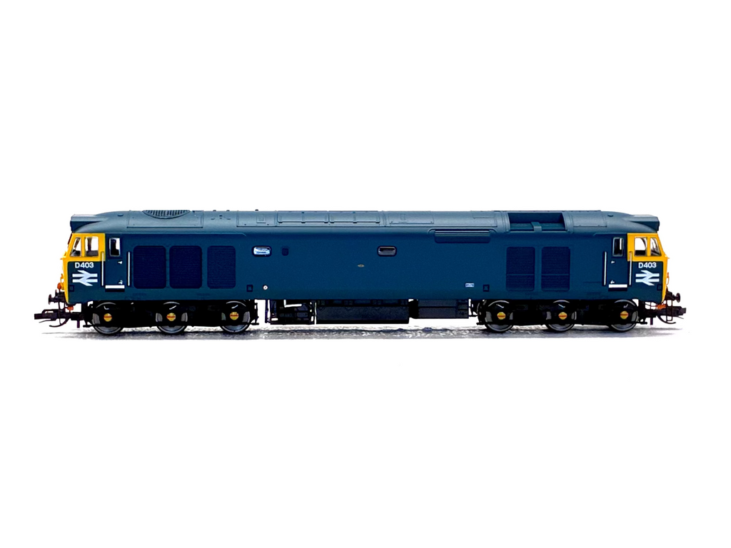 Hornby TT:120 Blue Diesel Side View