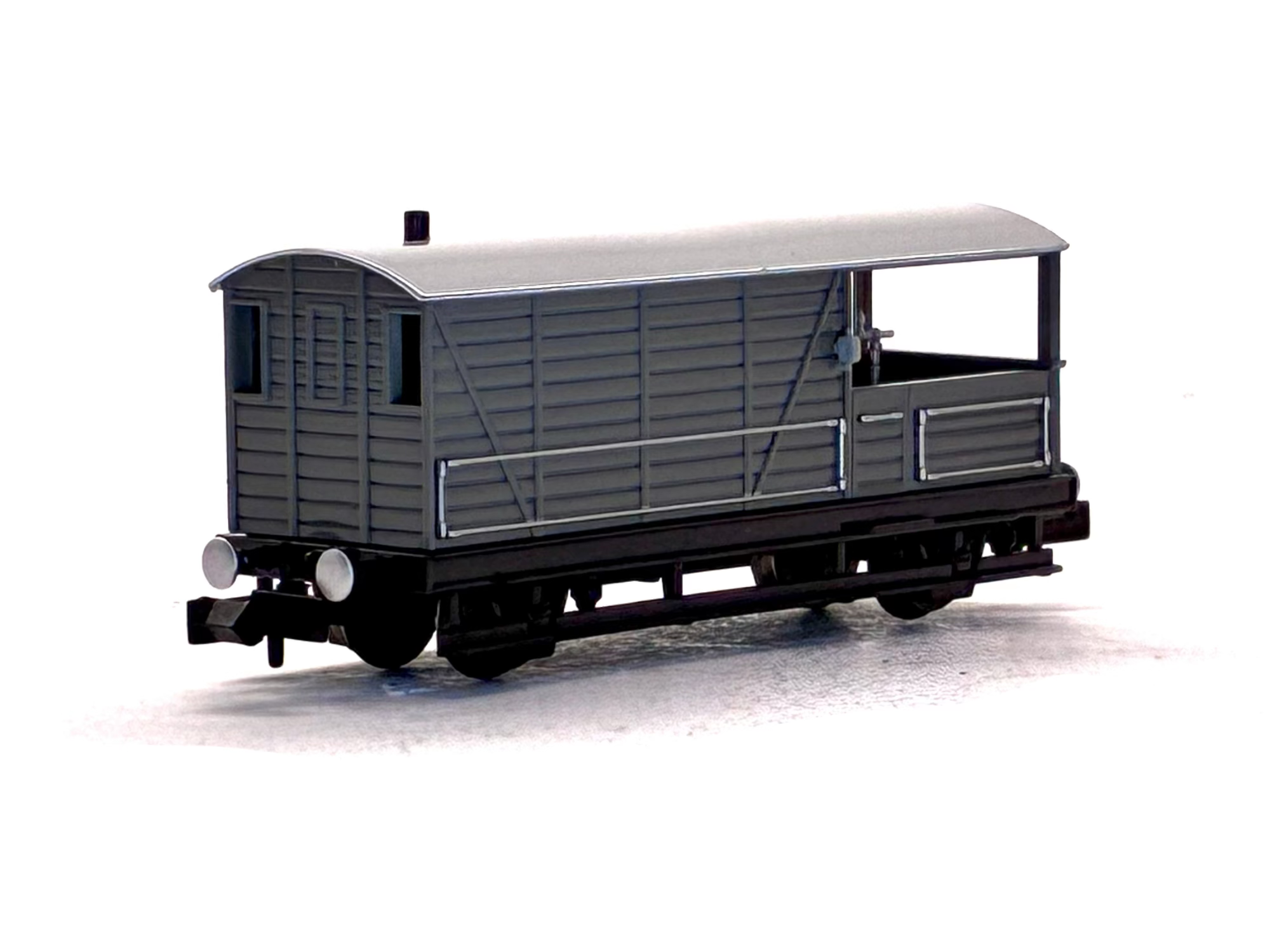 Toad Brake Van dark gray and black photographed on a white.
