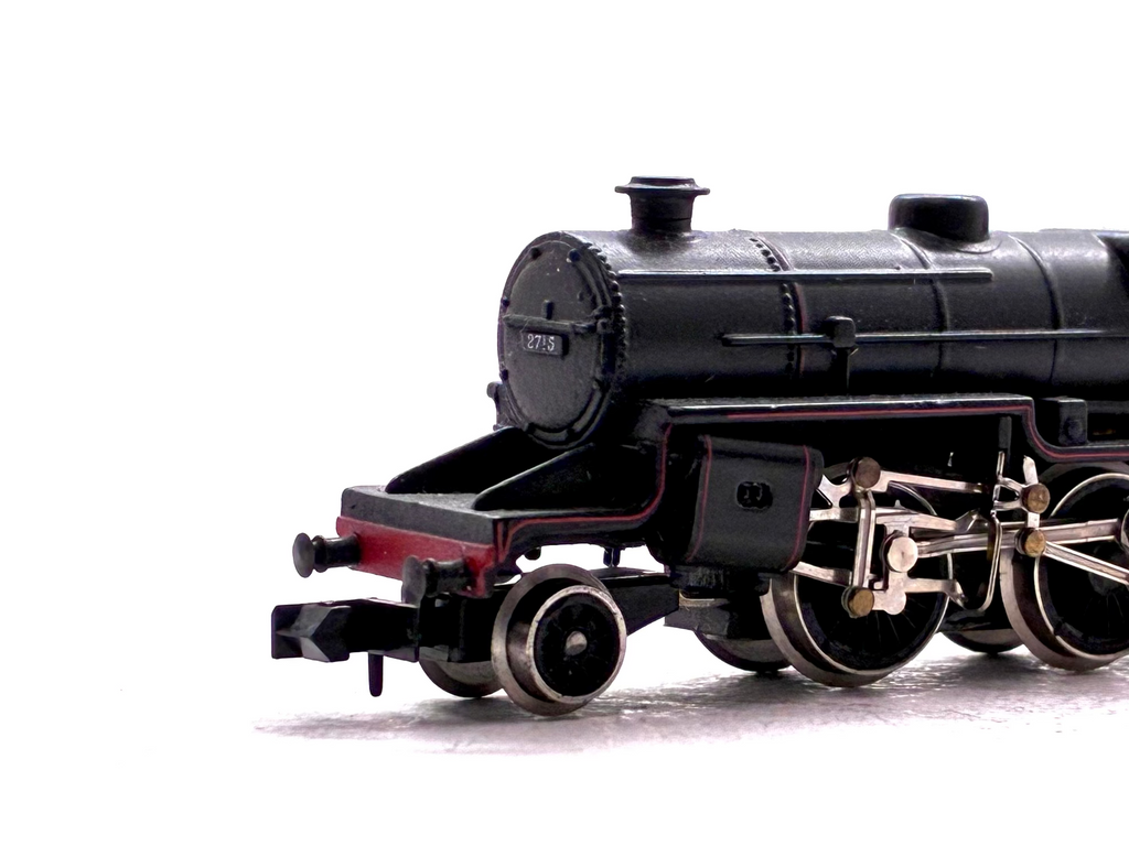 Graham Farish 1851 Class 5MT Crab 2715 LMS lined black N Gauge steam locomotive, pre-owned and boxed.