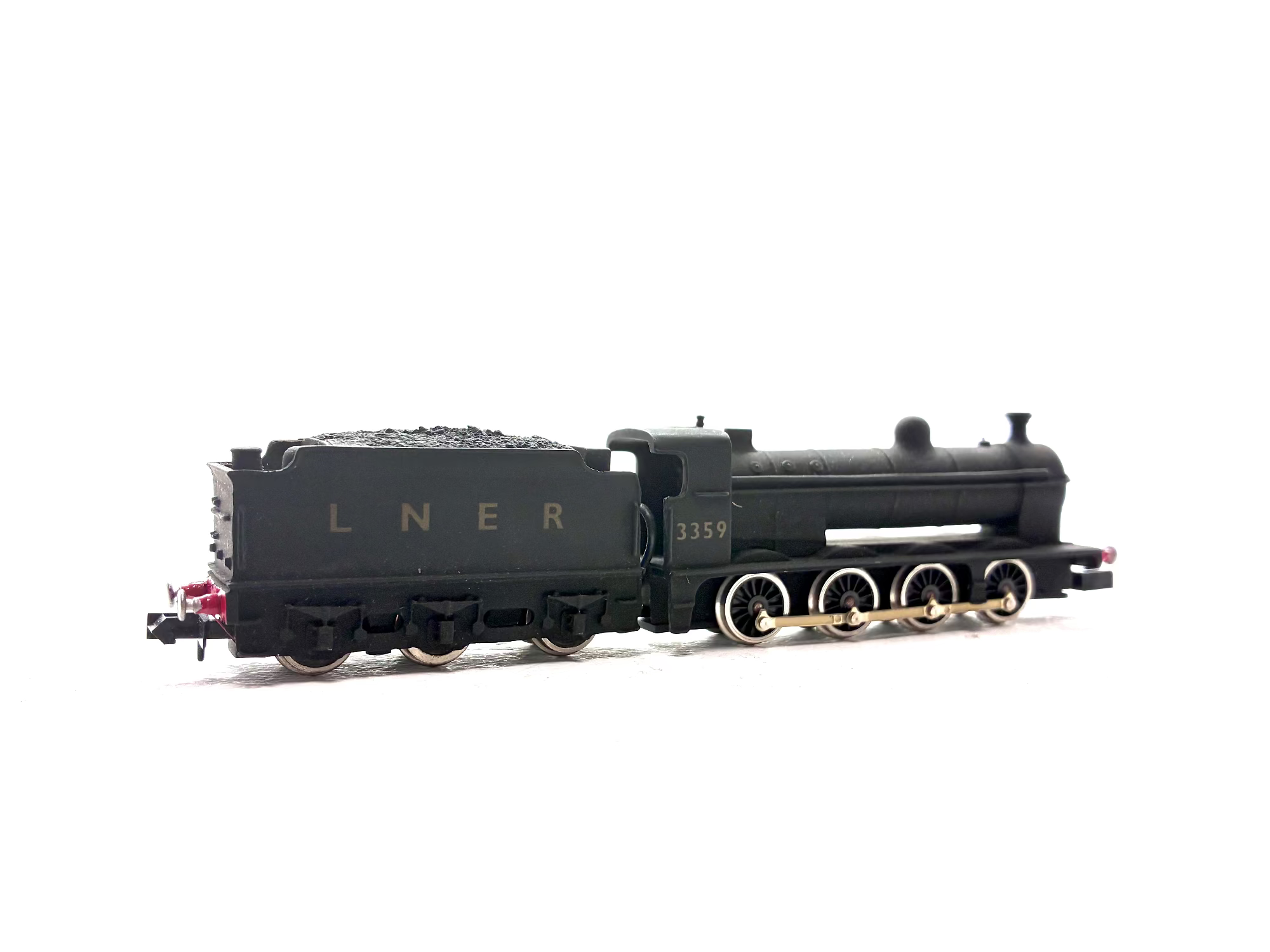Union Mills 3359UM Class Q2 0-8-0 steam locomotive No. 3359 in LNER black livery, pre-owned and boxed, N Gauge.