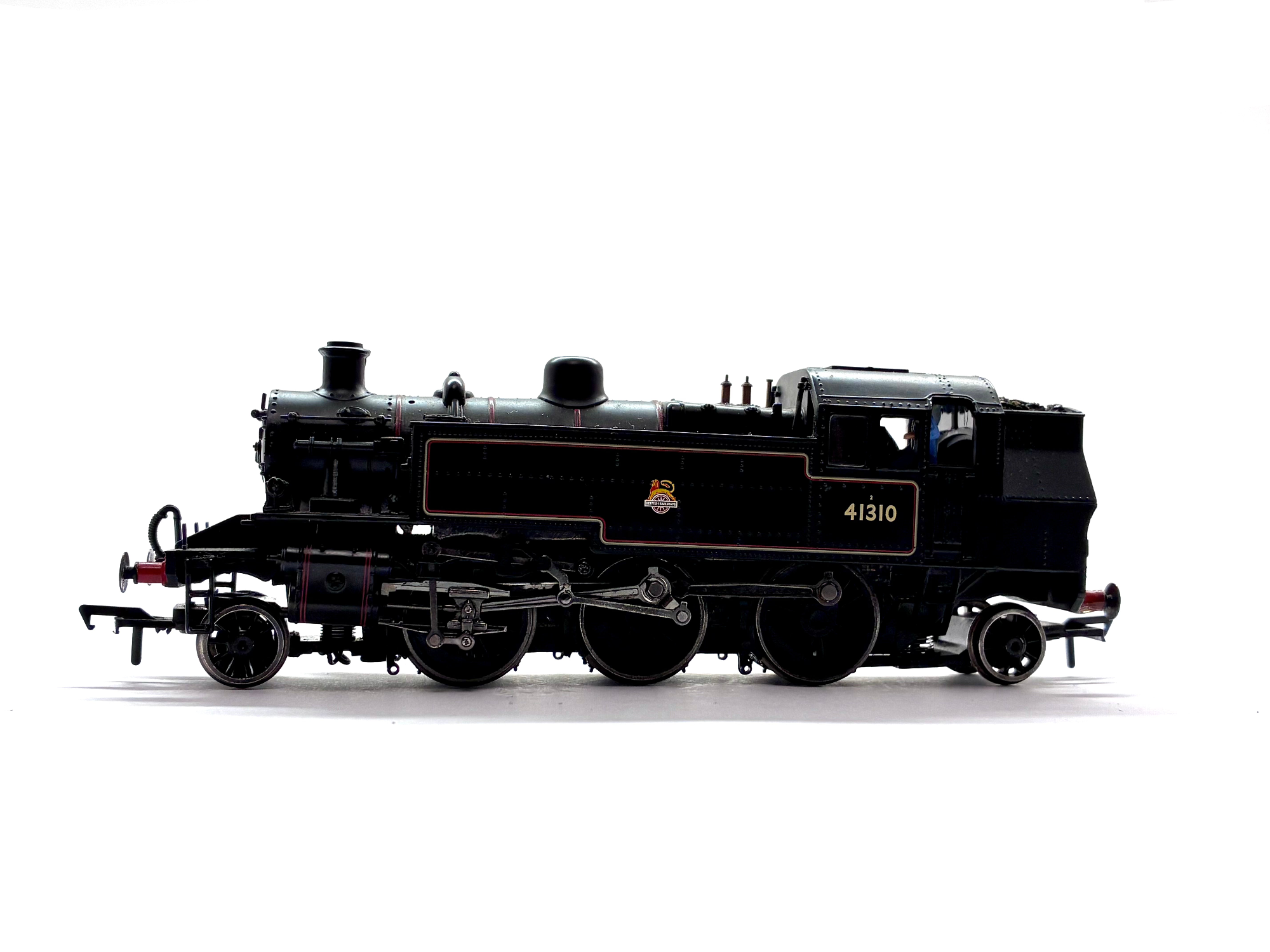 Bachmann Branchline 31-457 Class 2MT Ivatt 2-6-2T tank locomotive No. 41310 in BR lined black with early emblem, sound-fitted, pre-owned and unboxed, OO Gauge.