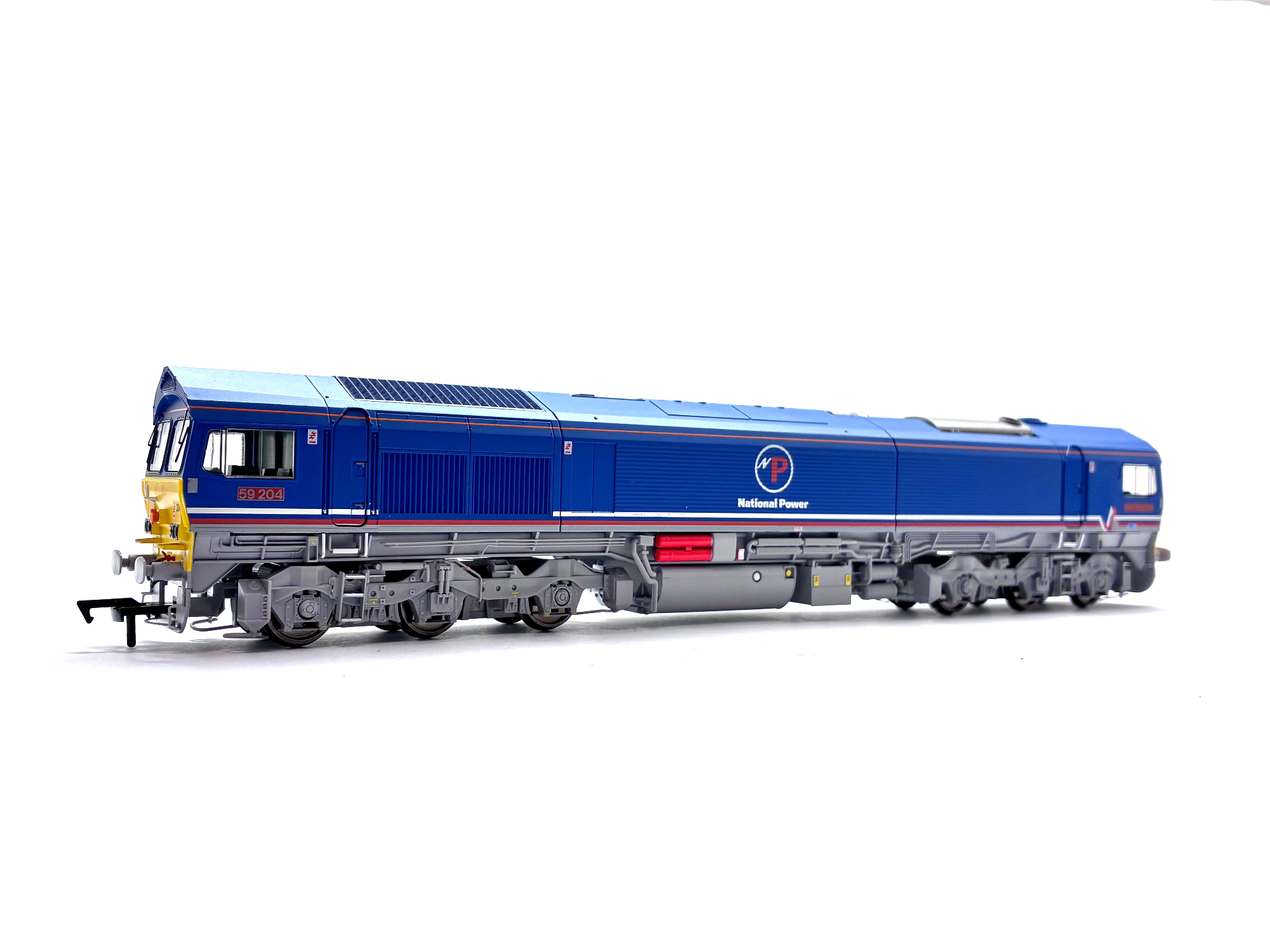 Dapol 4D-005-003 Class 59/2 diesel locomotive No. 59204 Vale of Glamorgan in National Power blue livery, pre-owned, OO Gauge.