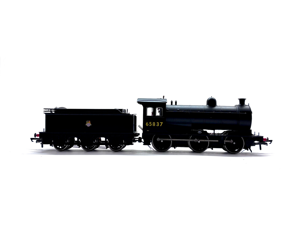 Oxford Rail OR76J27002 Class J27 0-6-0 steam locomotive No. 65837 in BR black livery, pre-owned and boxed, OO Gauge.