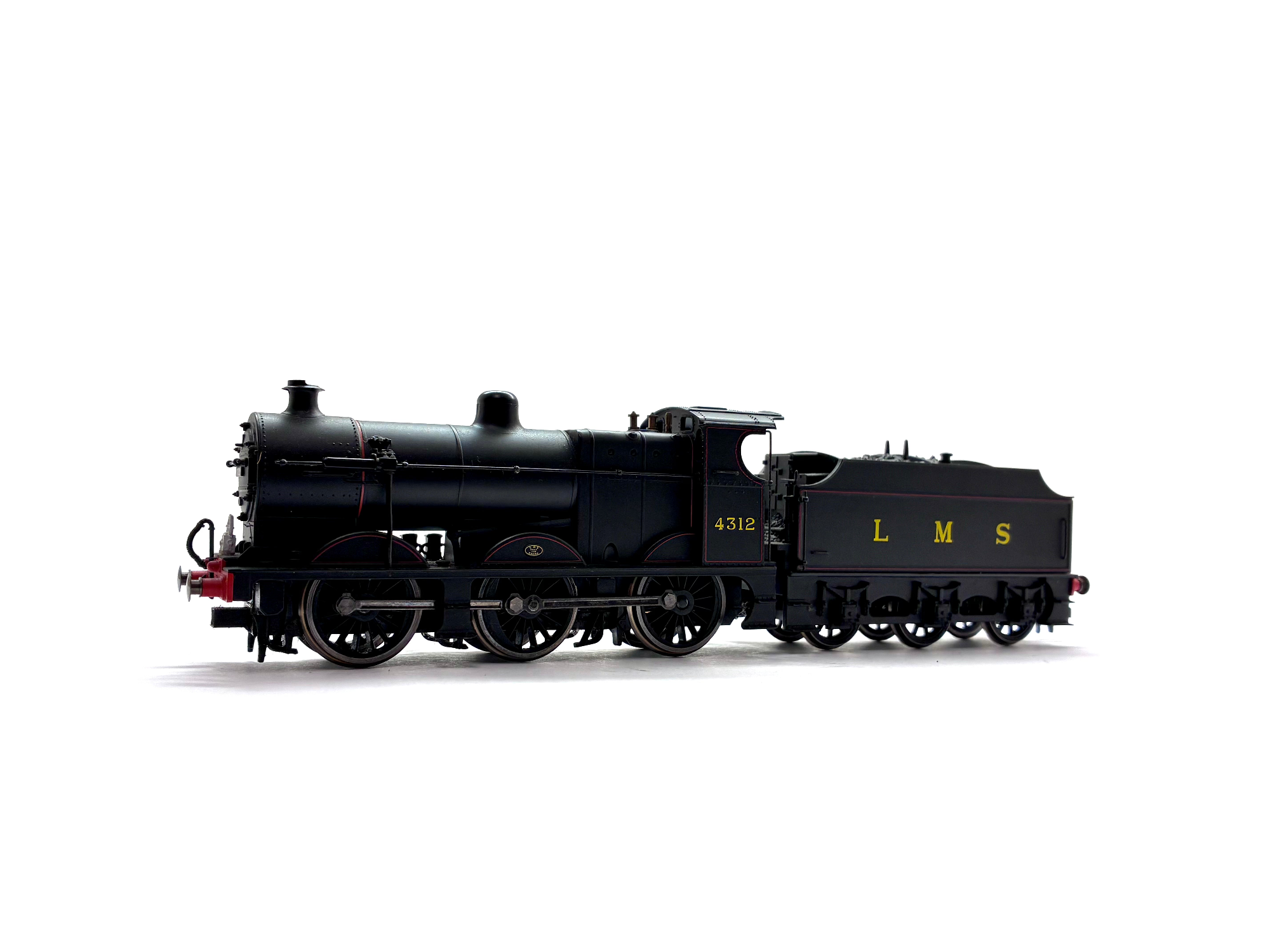Hornby R3030 Fowler Class 4F 0-6-0 steam locomotive No. 4312 in LMS black livery, pre-owned and boxed, OO Gauge.