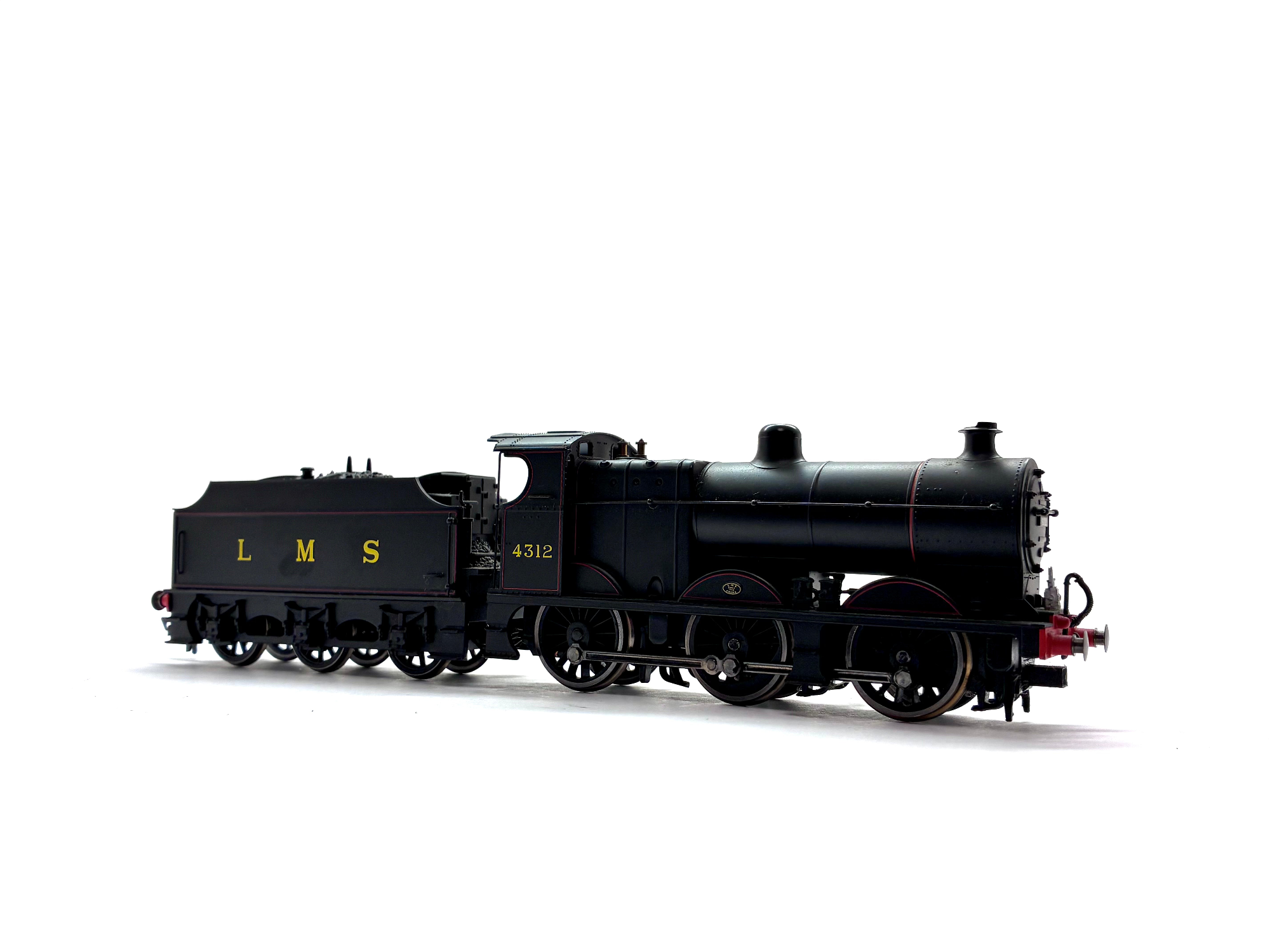 Hornby R3030 Fowler Class 4F 0-6-0 steam locomotive No. 4312 in LMS black livery, pre-owned and boxed, OO Gauge.