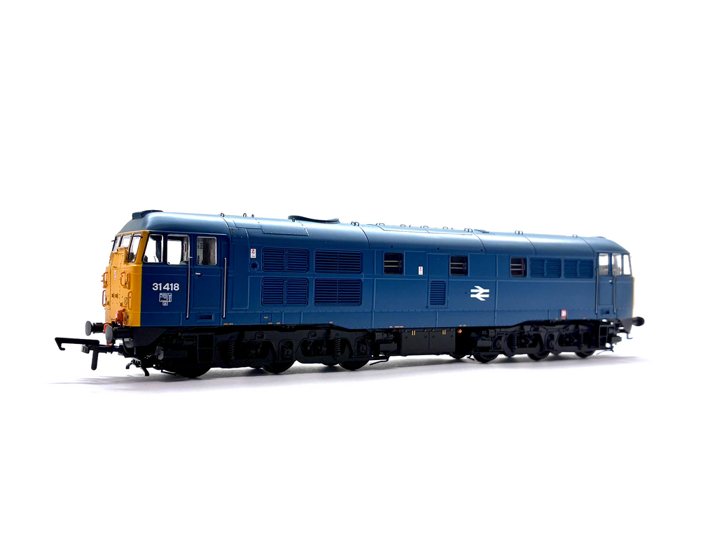 Accurascale ACC3187-DCC Class 31 diesel locomotive 31418 in BR blue livery, DCC sound-fitted, new OO Gauge model.