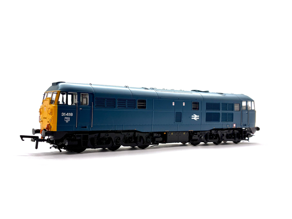 Accurascale ACC3187-DCC Class 31 diesel locomotive 31418 in BR blue livery, DCC sound-fitted, new OO Gauge model.