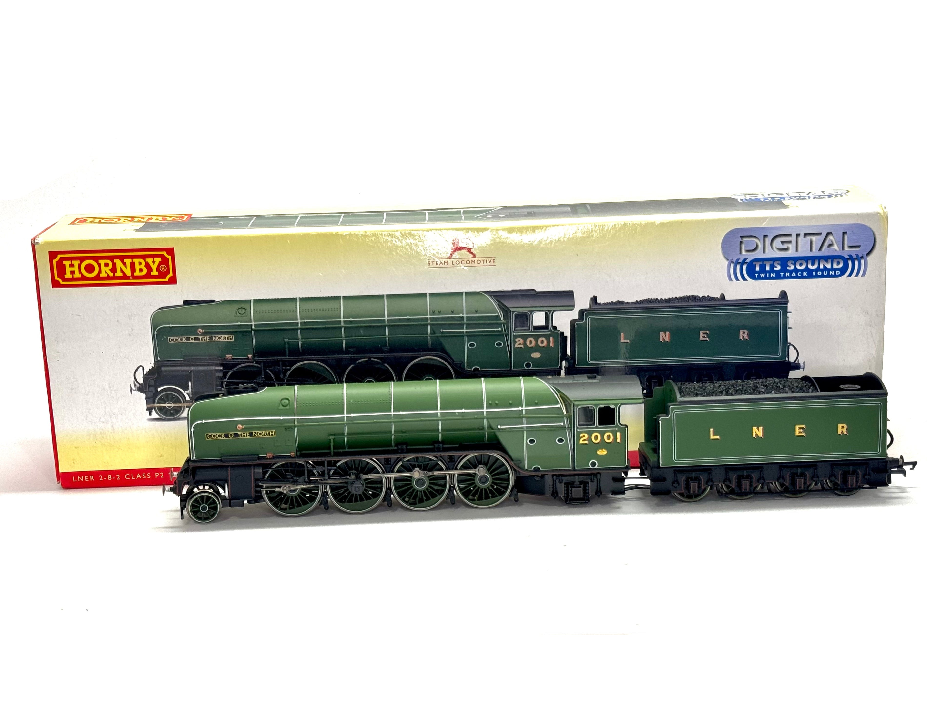 Hornby R3207 Class P2 2-8-2 2001 'Cock O' The North' in LNER Green