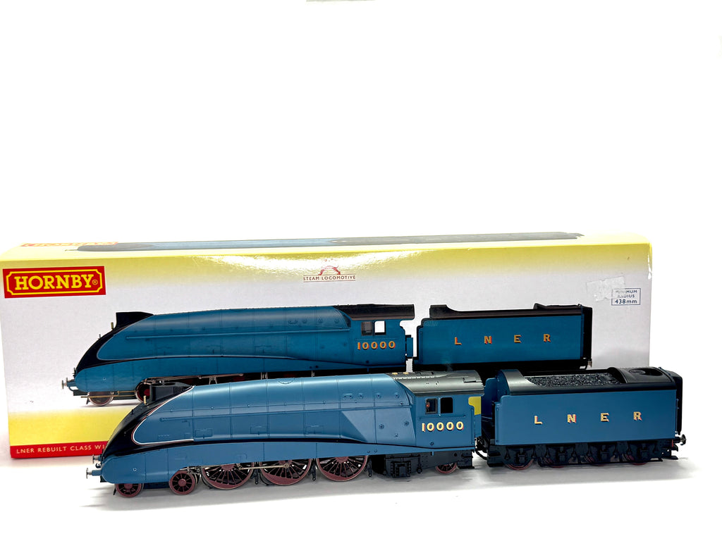 Hornby R3843 Rebuilt Class W1 Hush-Hush 4-6-4 10000 in LNER garter blue