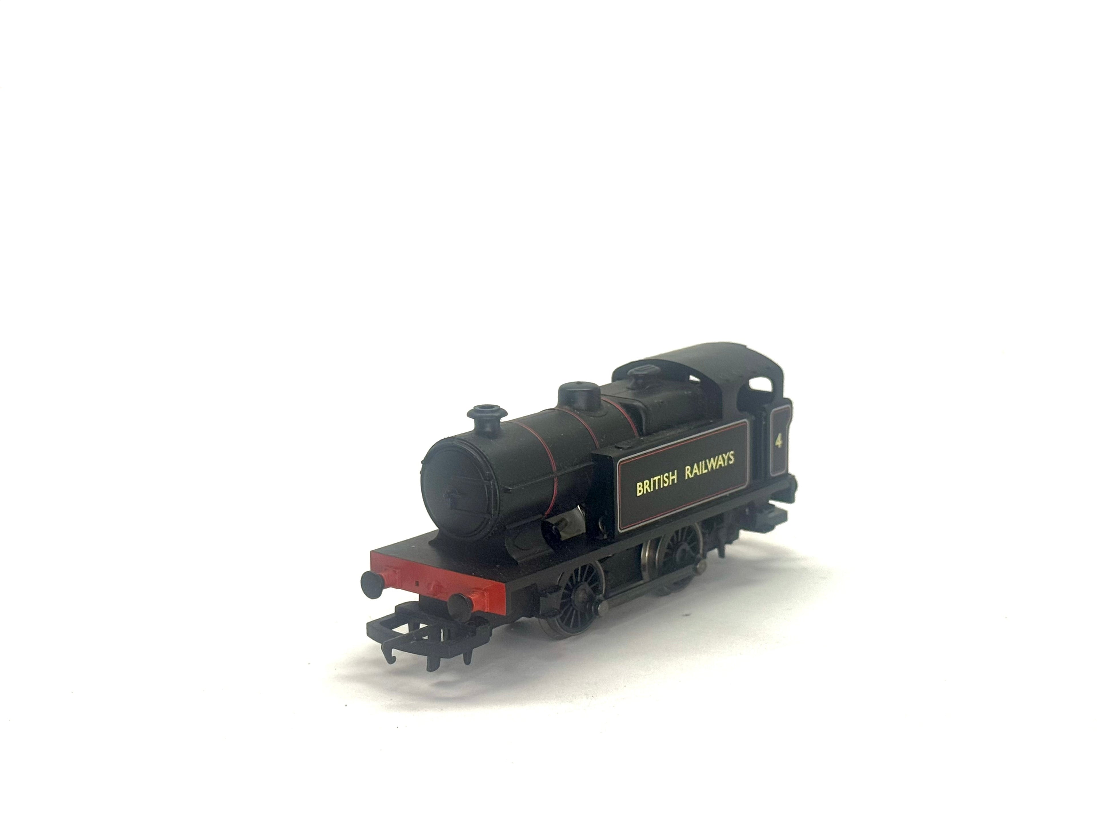 Hornby R2245 BR Black 0-4-0T Industrial Class D Loco 4 in BR lined black