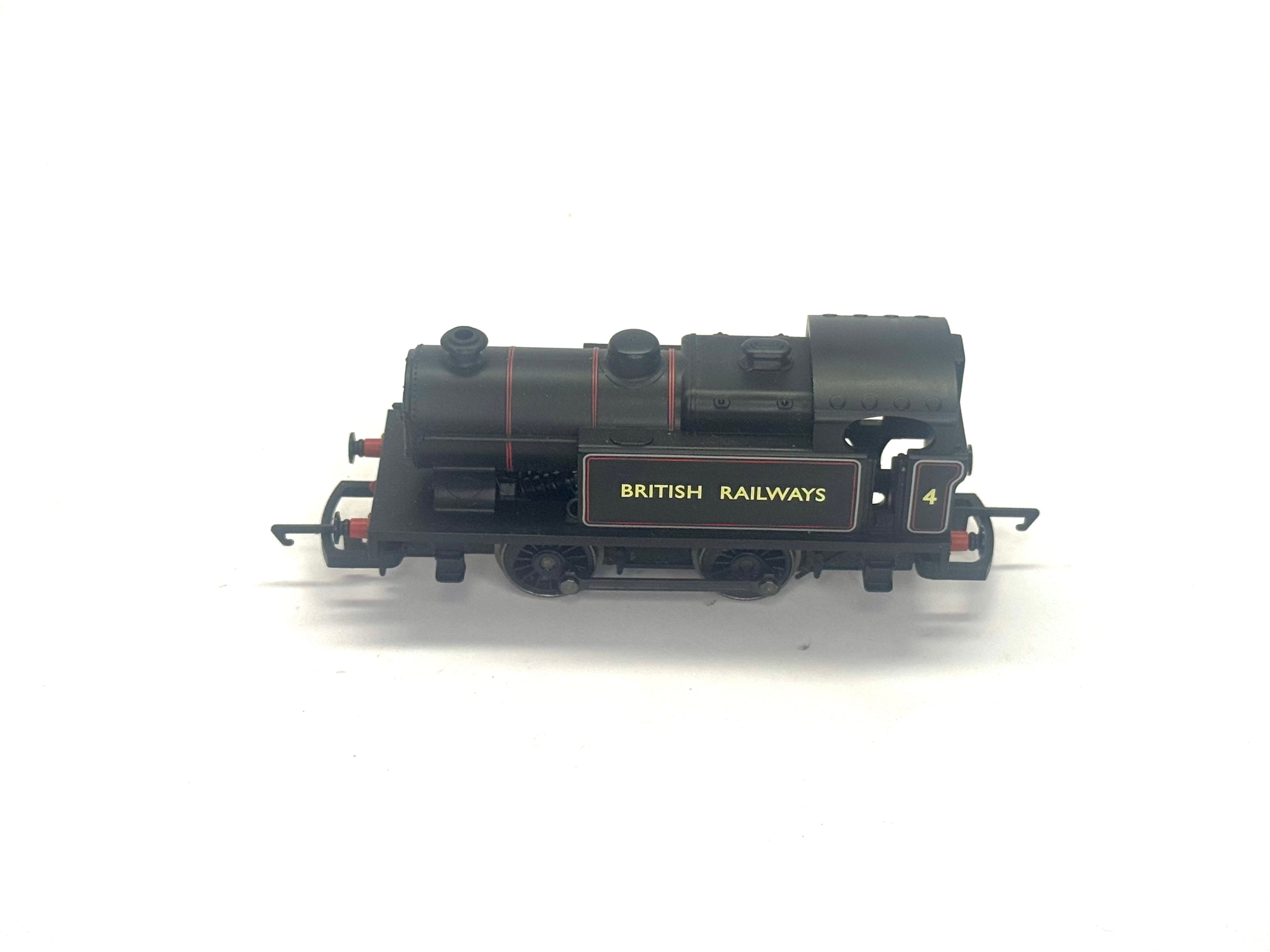 Hornby R2245 BR Black 0-4-0T Industrial Class D Loco 4 in BR lined black
