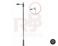 RJB Models OO gauge modern grey lamp posts 2 pack 3V model railway lighting