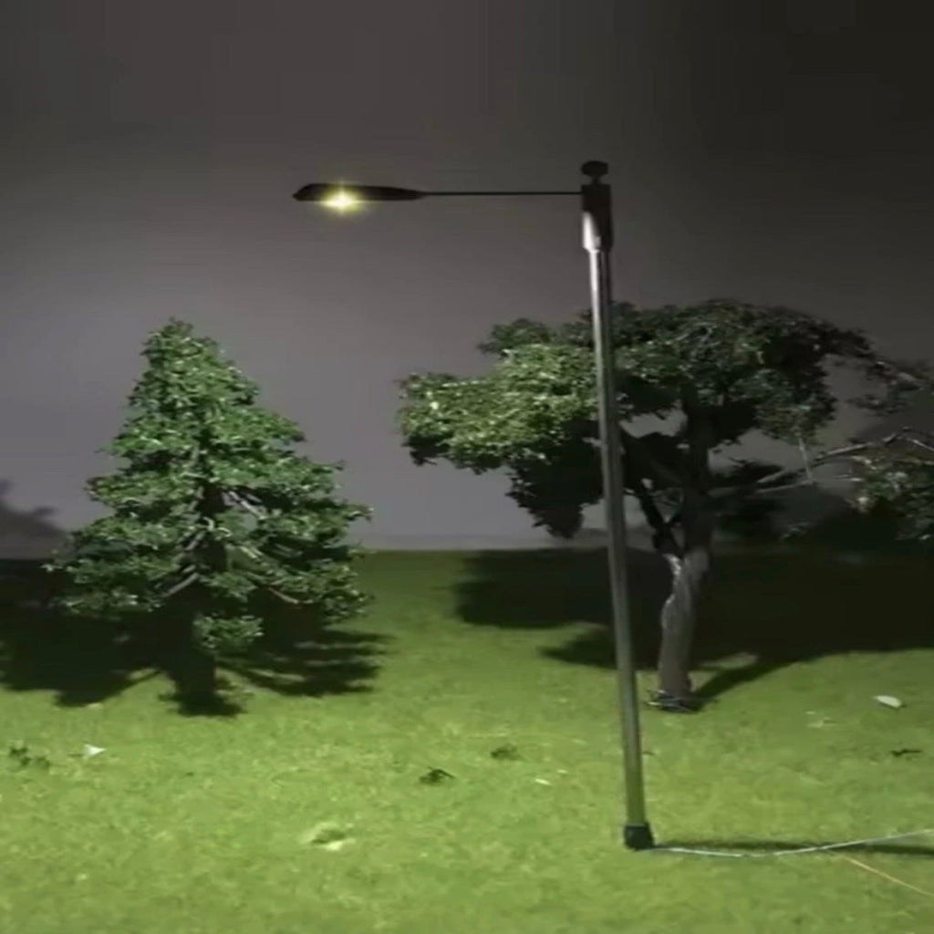 RJB Models TT gauge modern grey lamp posts 2 pack 3V model railway lighting
