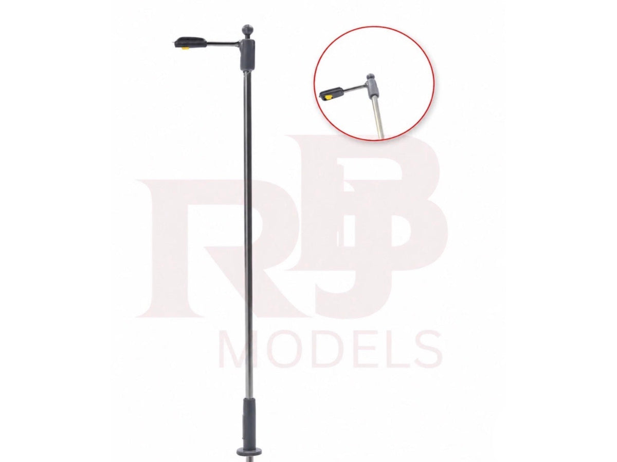 RJB Models TT gauge modern grey lamp posts 2 pack 3V model railway lighting