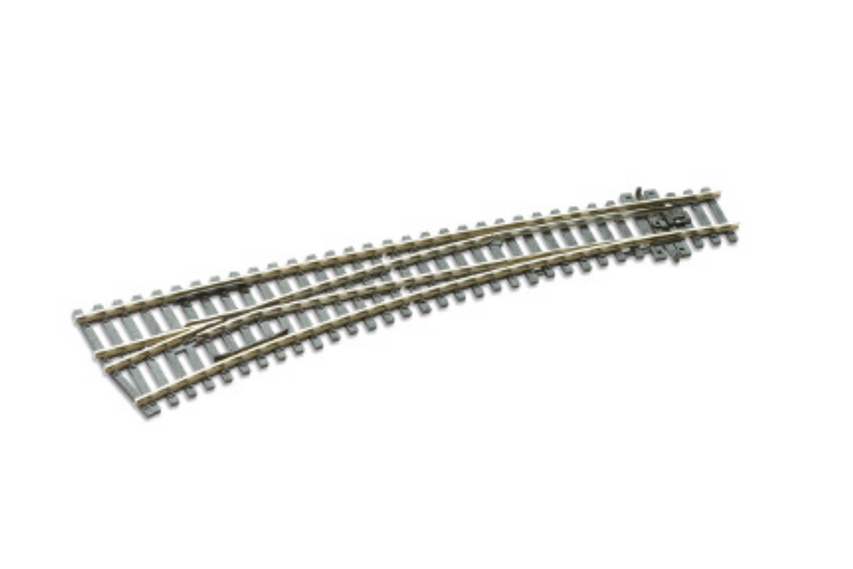 PECO SLE87 Streamline OO/HO Turnout C100 Curved Lar Rad LH ELE