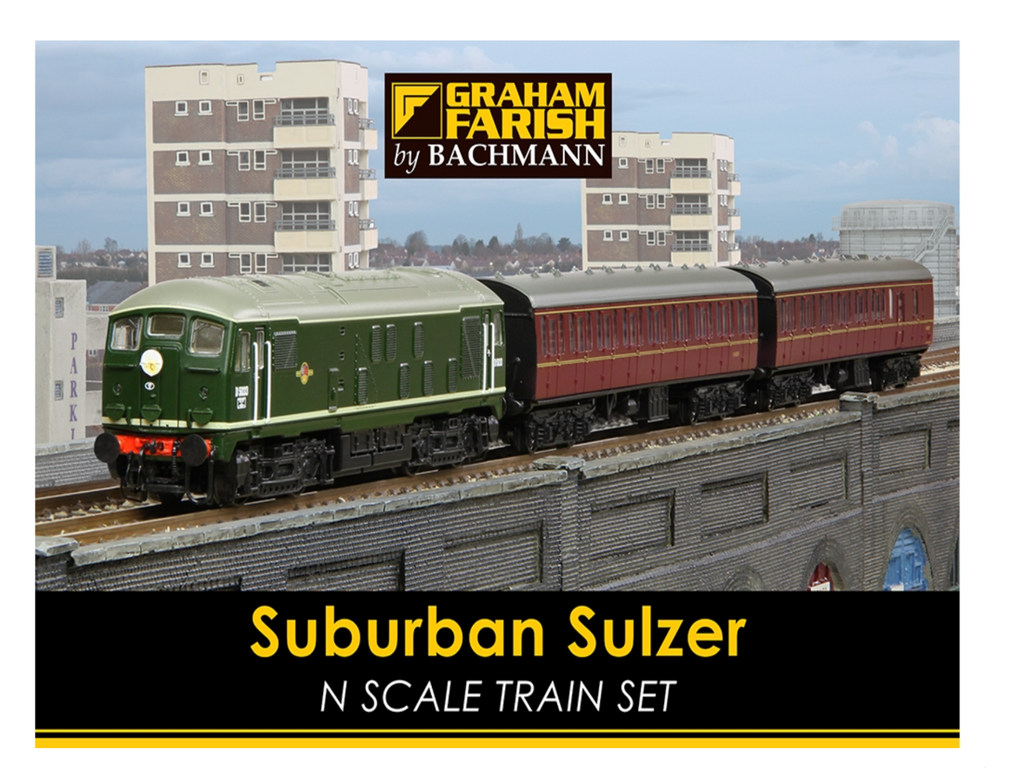 Graham Farish N Gauge 370-062 Suburban Sulzer Train Set box