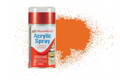Humbrol AD6018 Orange Gloss Acrylic Spray Paint 150ml aerosol can.