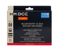 Hornby HM0700-21TXS Bluetooth & DCC Sound Decoder retail packaging box, featuring a black front with white text, a red Hornby logo, and a blue 'TXS Triple Sound' badge.