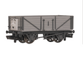 Troublesome Truck grey and black model cargo wagon with a face on the front, shown on a white background.