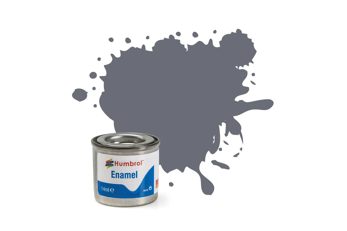 Humbrol AA0059 5 Dark Admiralty Grey Gloss Enamel Paint 14ml pot.
