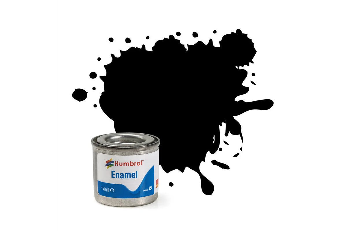 Humbrol AA0360 33 Black Matt Enamel Paint 14ml pot.