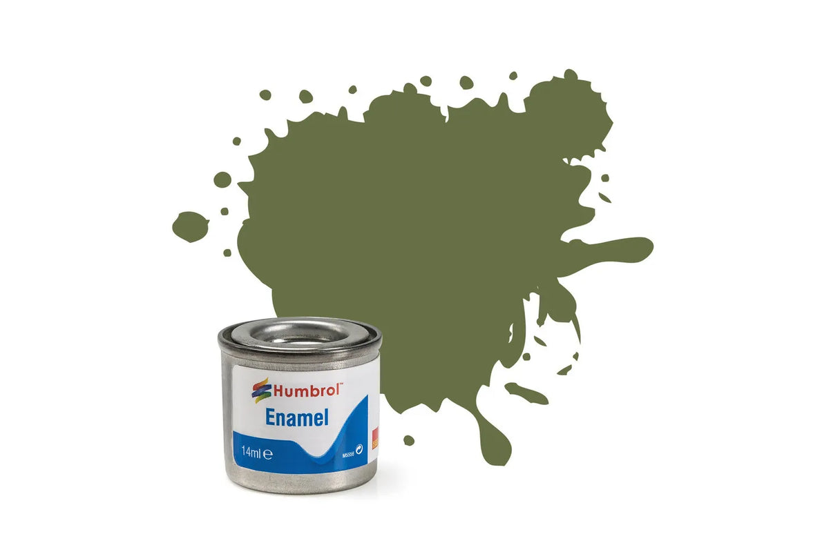 Humbrol AA0881 80 Grass Green Matt Enamel Paint 14ml pot.