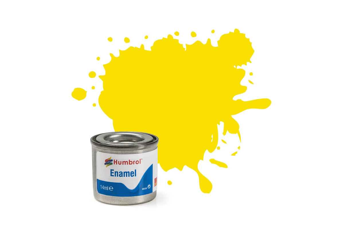Humbrol AA1095 99 Lemon Matt Enamel Paint 14ml pot.