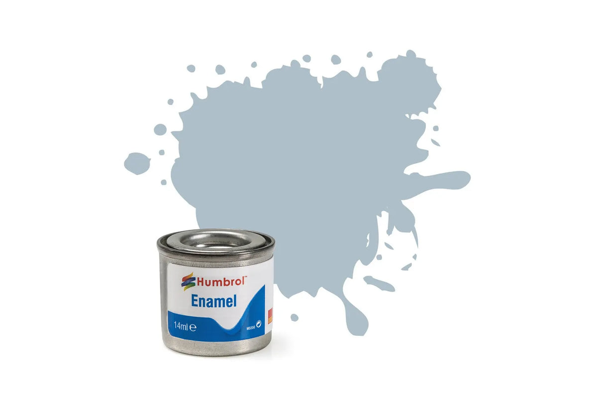 Humbrol AA1403 127 US Ghost Grey Satin Enamel Paint 14ml pot.