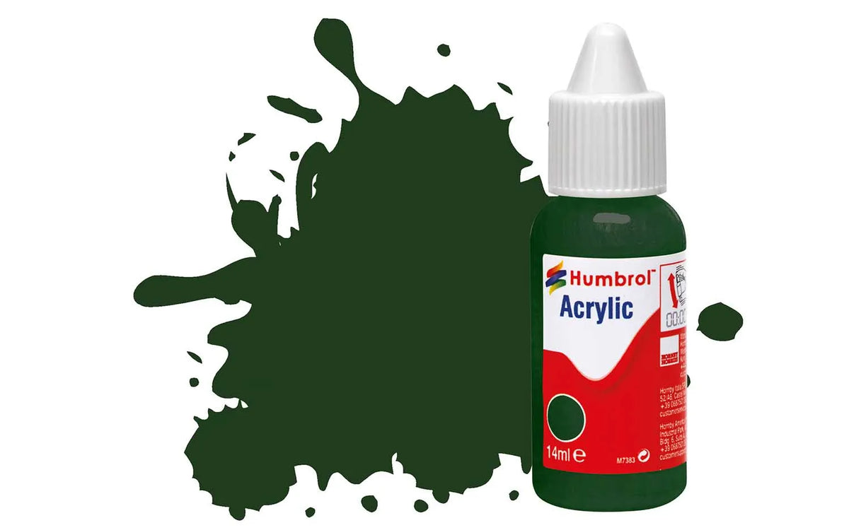 Humbrol DB0003 3 Brunswick Green Gloss Acrylic Paint 14ml pot.