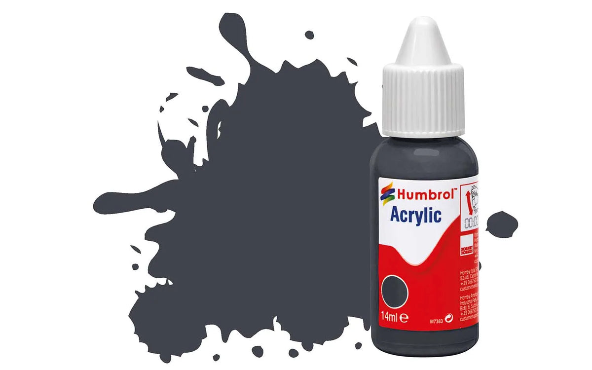 Humbrol DB0032 32 Dark Grey Matt Acrylic Paint 14ml pot.
