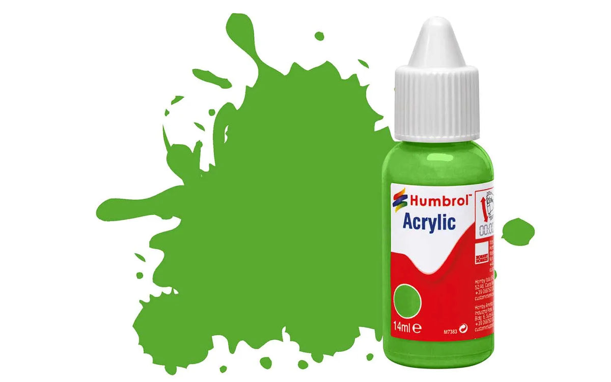 Humbrol DB0037 37 Bright Green Matt Acrylic Paint 14ml pot.