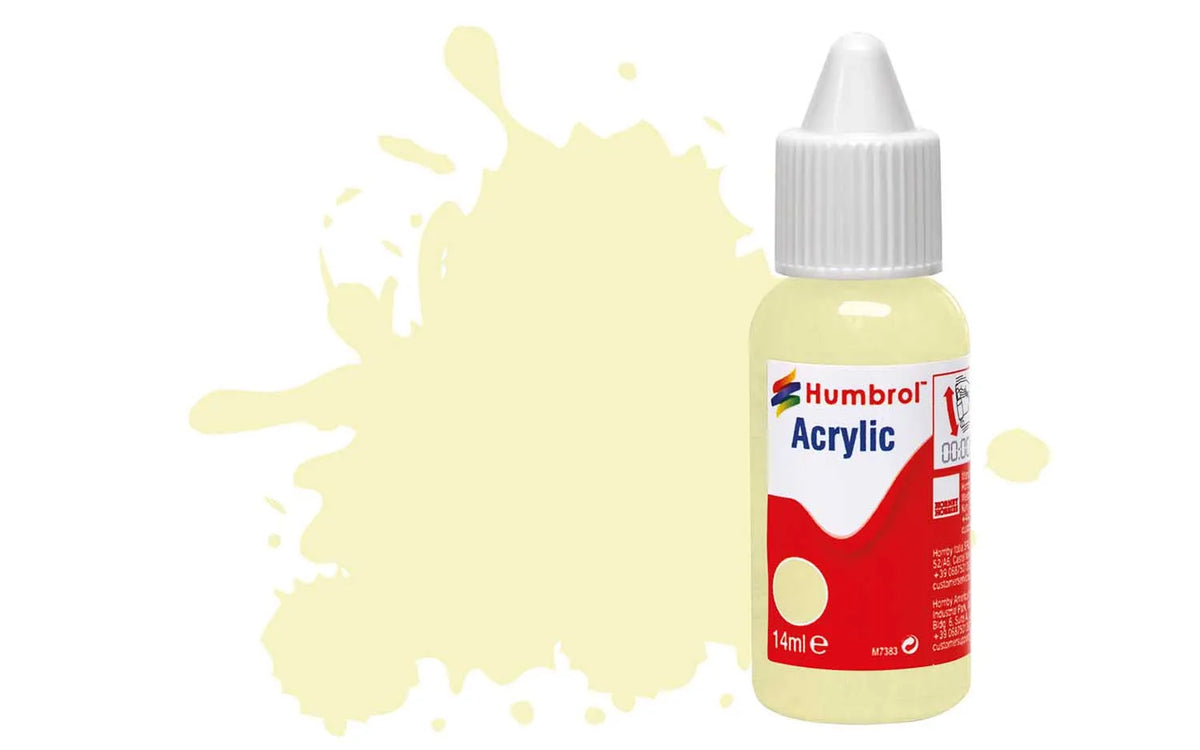 Humbrol DB0041 41 Ivory Gloss Acrylic Paint 14ml pot.
