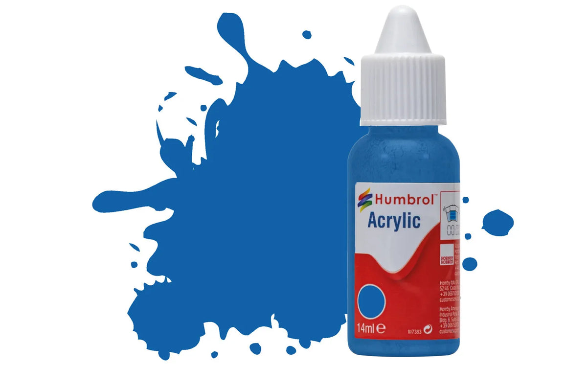 Humbrol DB0052 52 Baltic Blue Metallic Acrylic Paint 14ml pot.