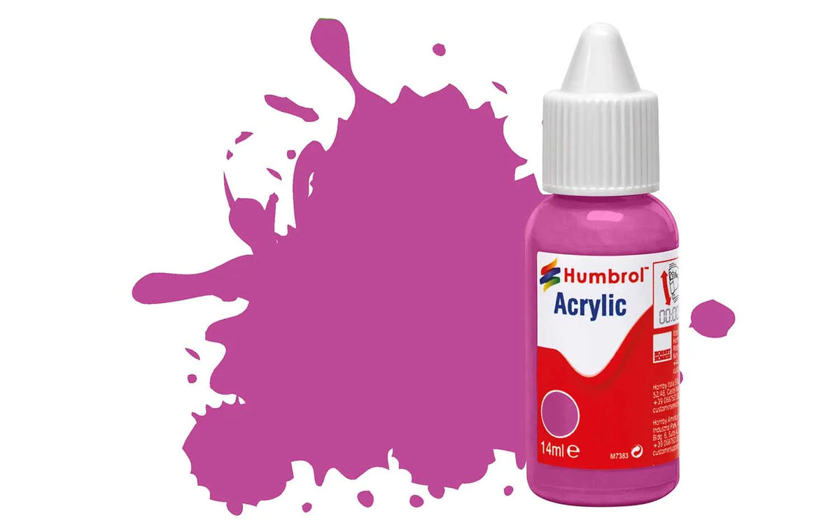 Humbrol DB0058 58 Magenta Matt Acrylic Paint 14ml pot.