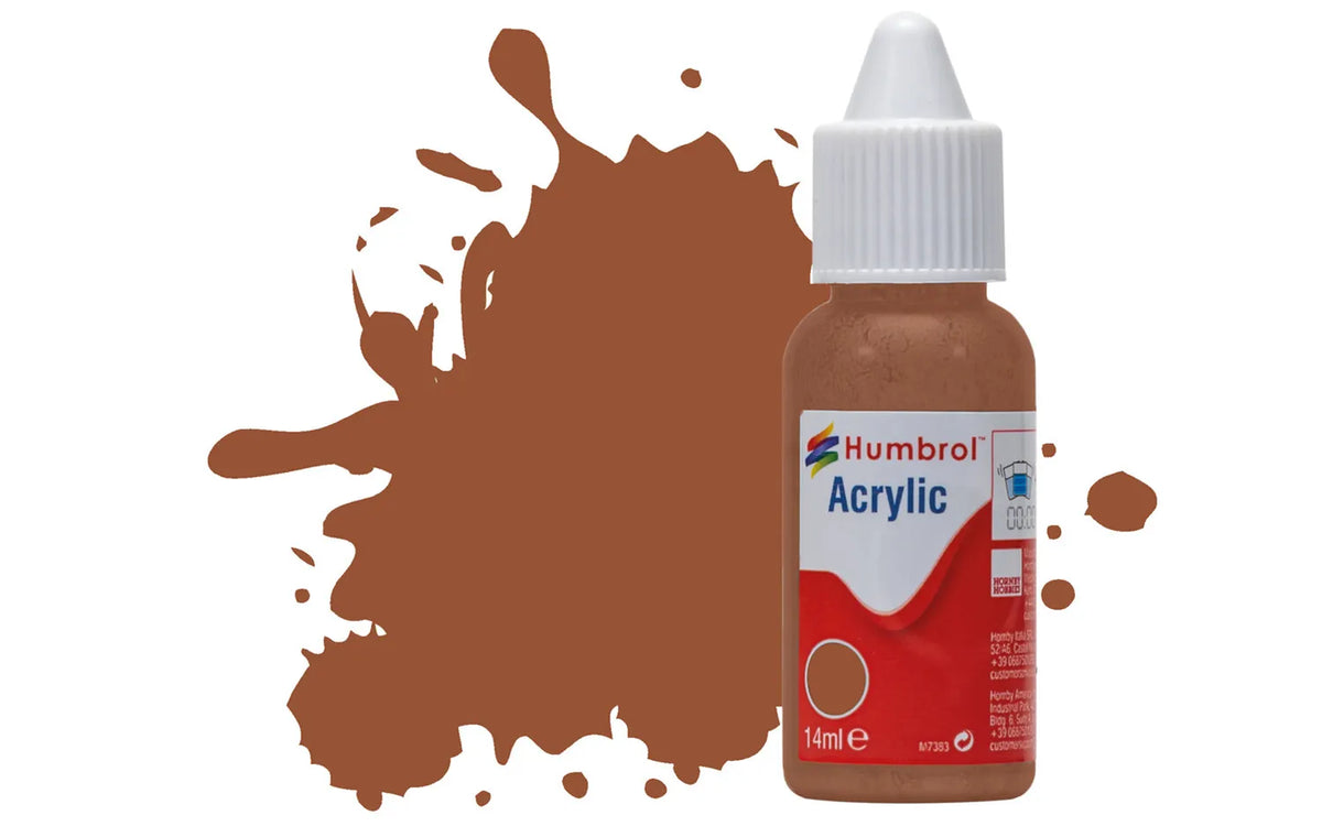 Humbrol DB0070 70 Brick Red Matt Acrylic Paint 14ml pot.