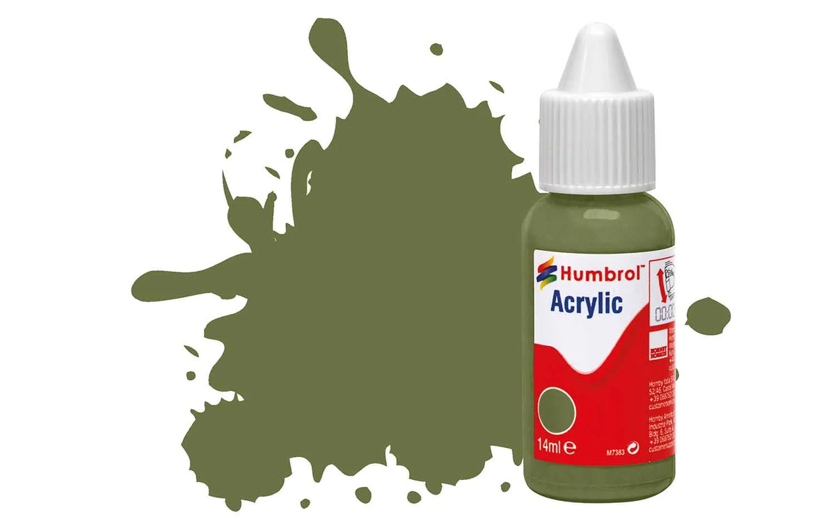 Humbrol DB0080 80 Grass Green Matt Acrylic Paint 14ml pot.