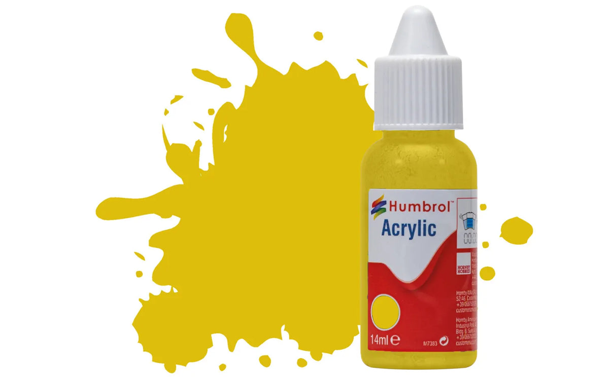 Humbrol DB0081 81 Pale Yellow Matt Acrylic Paint 14ml pot.