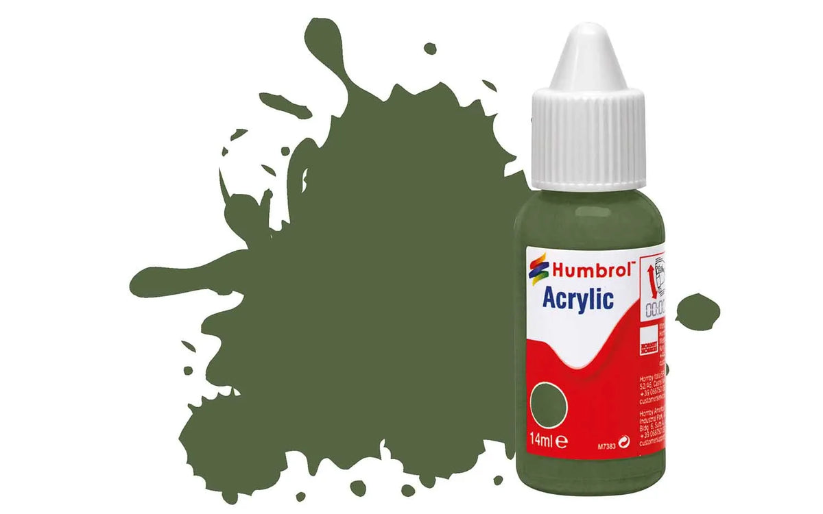 Humbrol DB0117 117 US Light Green Matt Acrylic Paint 14ml pot.
