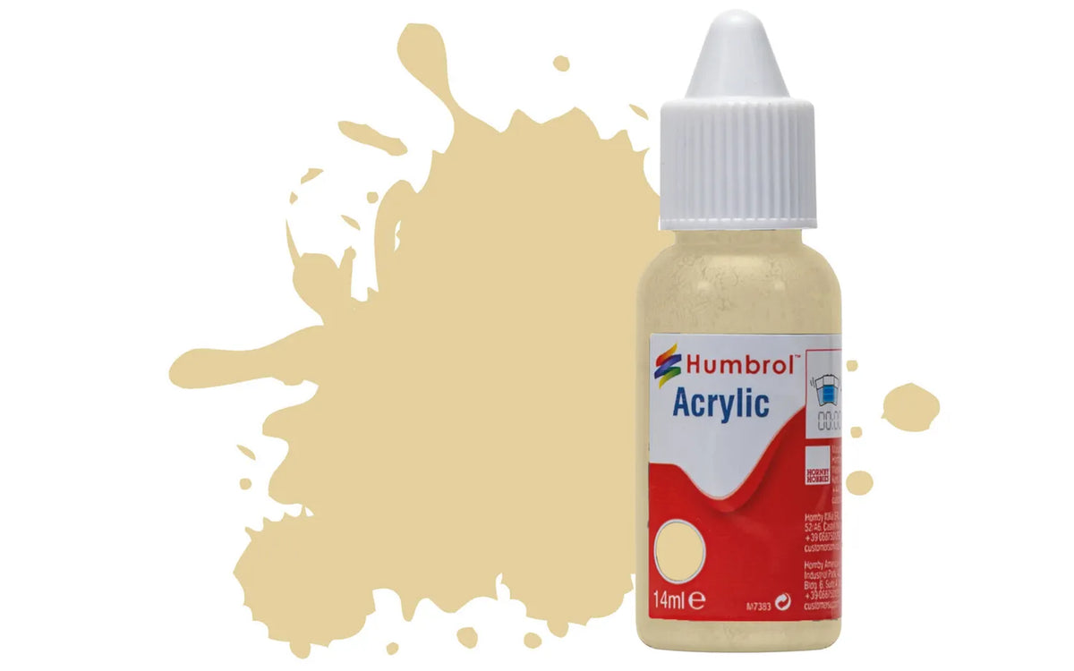 Humbrol DB0121 121 Pale Stone Matt Acrylic Paint 14ml pot.