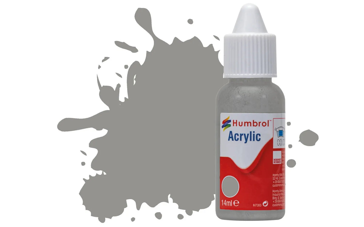 Humbrol DB0126 126 US Medium Grey Matt Acrylic Paint 14ml pot.