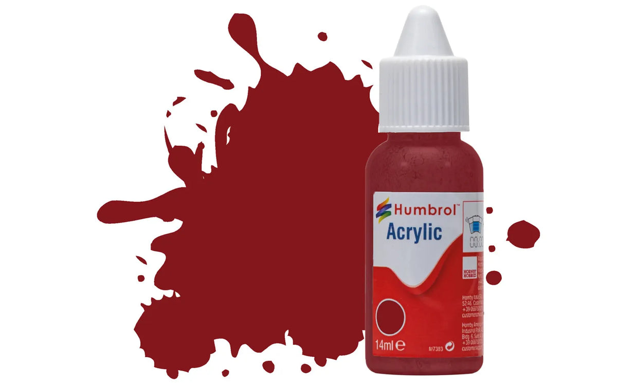 Humbrol DB0133 133 Brown Satin Acrylic Paint 14ml pot.