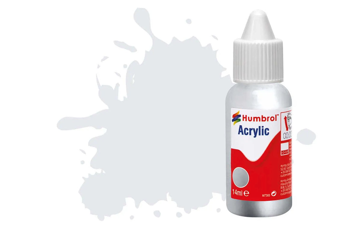Humbrol DB0191 191 Chrome Silver Metallic Acrylic Paint 14ml pot.