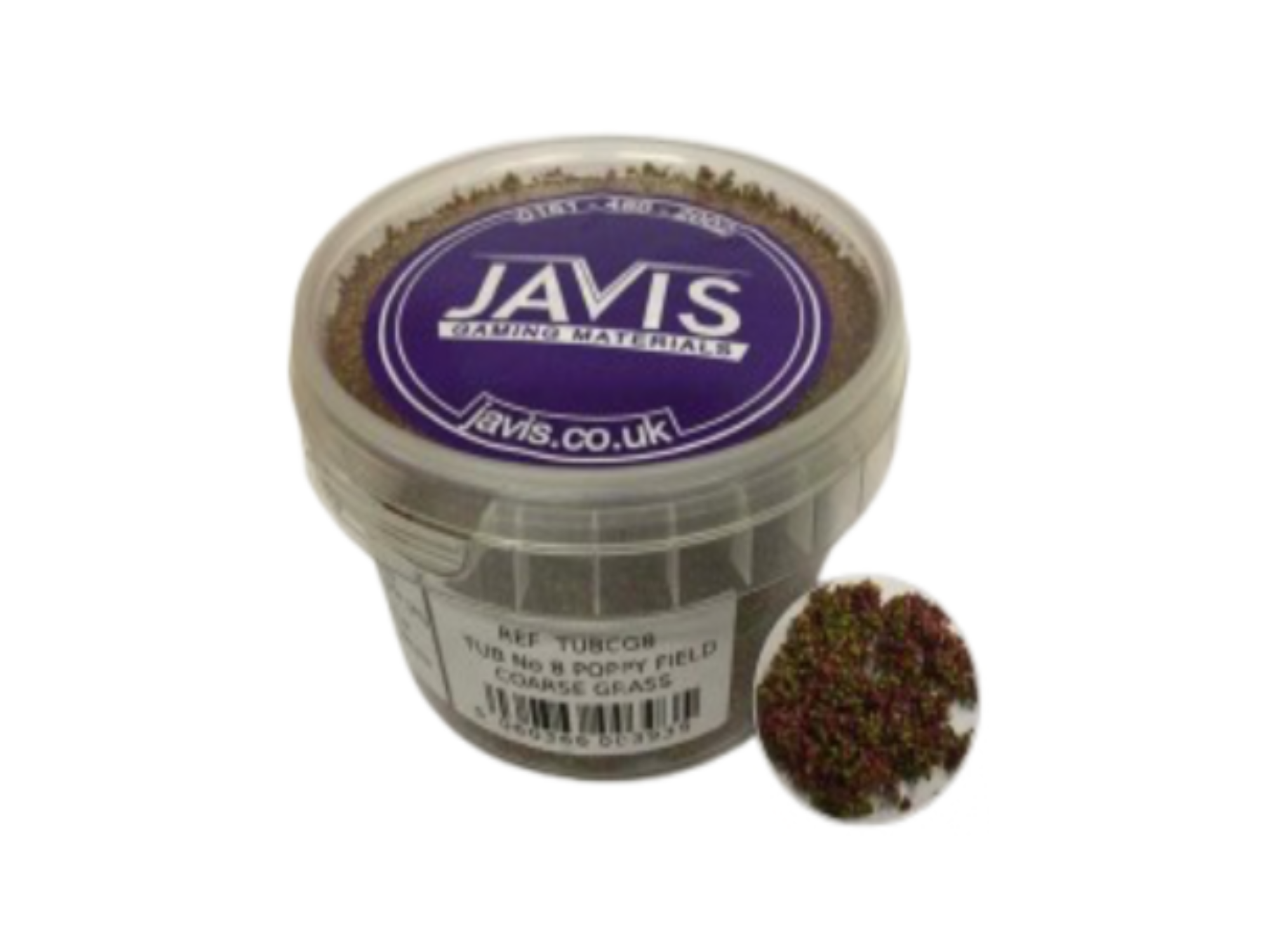 Javis No.8 Poppy Field Coarse Grass